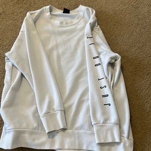 Nike just do it long sleeve dri fit sweatshirt size large